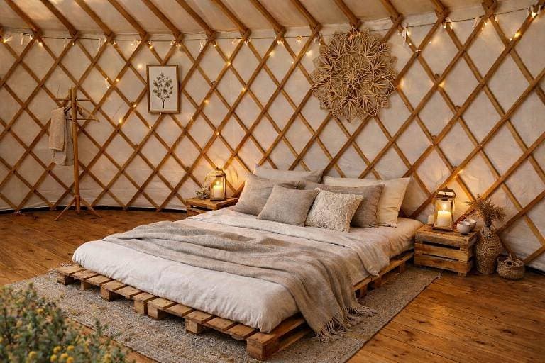 Ložnice velké jurty