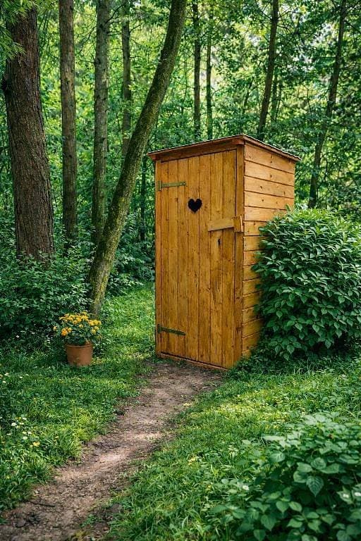 Vlastní suché WC u malé jurty